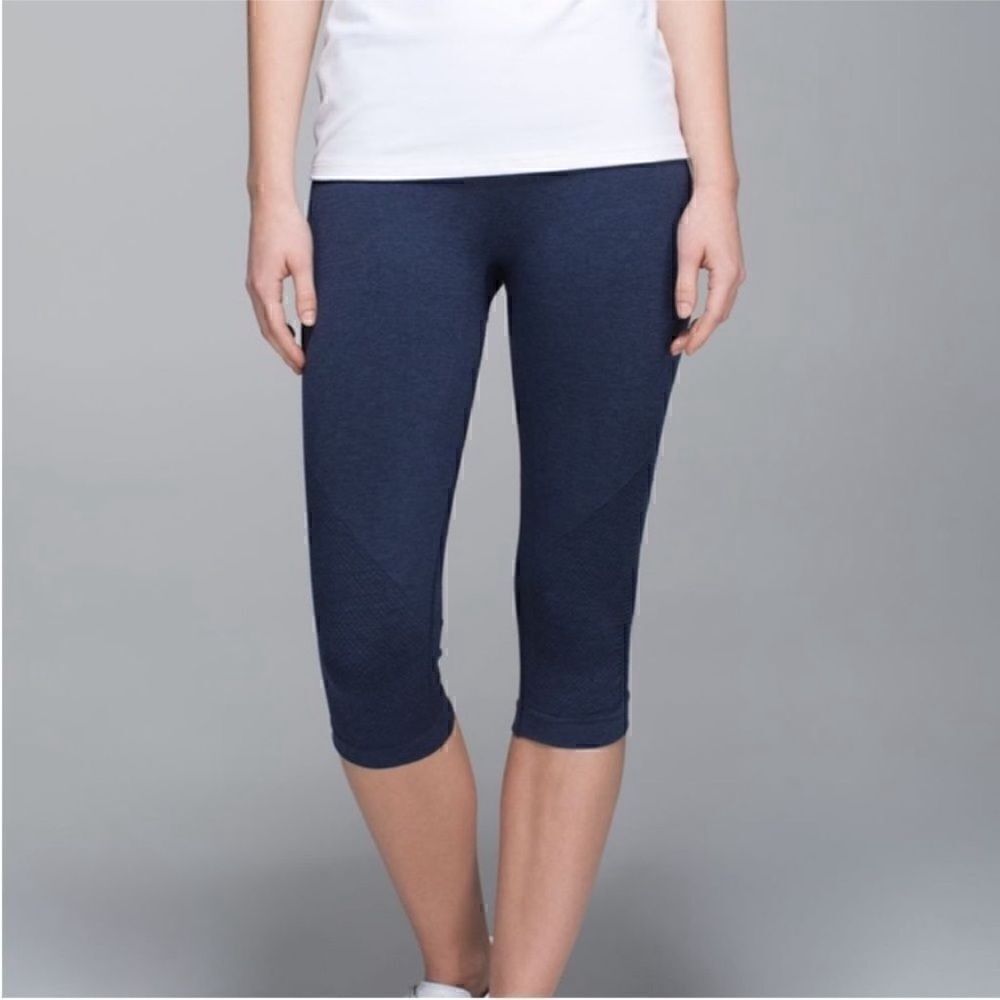 Lululemon Athletic In The Flow Crop Leggings Women Size 6